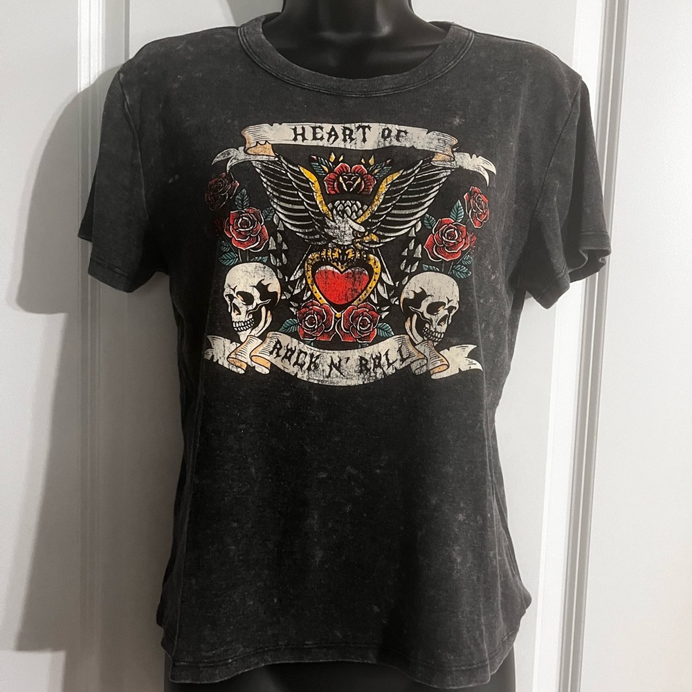 Black Rock n Roll Graphic T-Shirt (L)